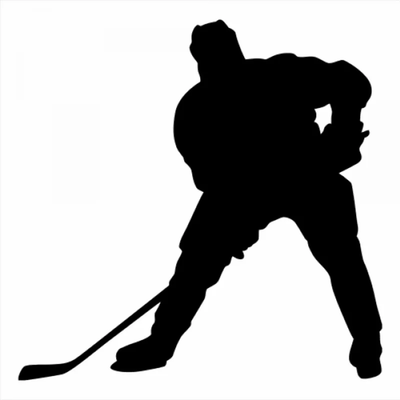 

18x18cm Ice hockey Sportman Boy Stickers athlete Lover Vinyl Car Decals For Car Knob Design Removable CL323