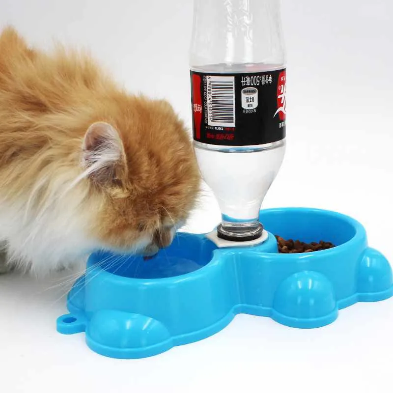 2 в 1 Автоматическая Подающая миска для питьевой воды дозатор домашних животных