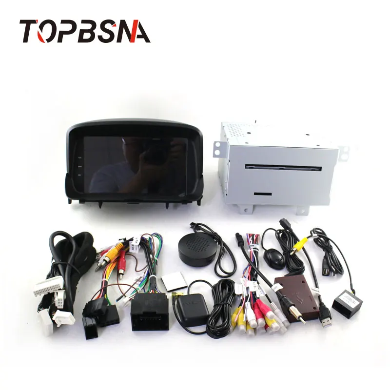 Мультимедийный плеер TOPBSNA DVD на Android 10 с GPS Wi Fi разъемами USB и RDS для OPEL MOKKA типоразмер