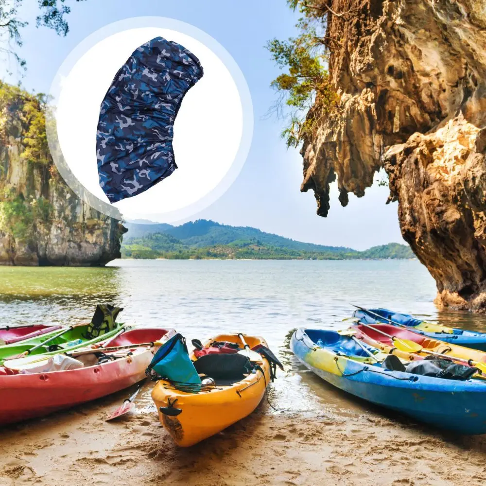 

1Pc Canoe Cover Waterproof Kayak Cover for Kayak of 3.1-3.5 Meters (Assorted Color)