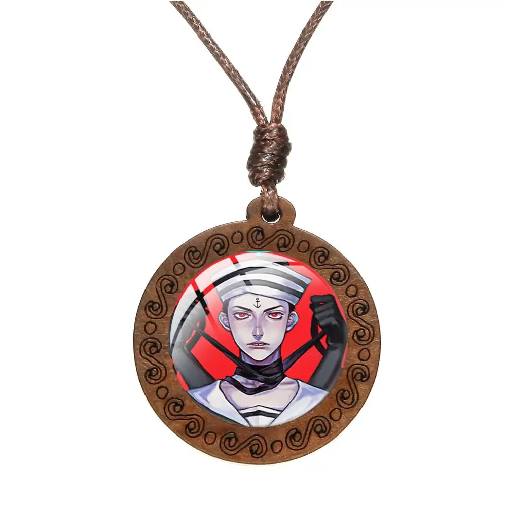 Ожерелье с деревянной подвеской для косплея по мотивам аниме невероятные