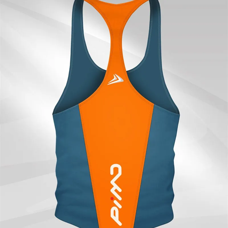 Без рукавов стрейч сшивание фитнес жилет того же типа для мужчин и женщин