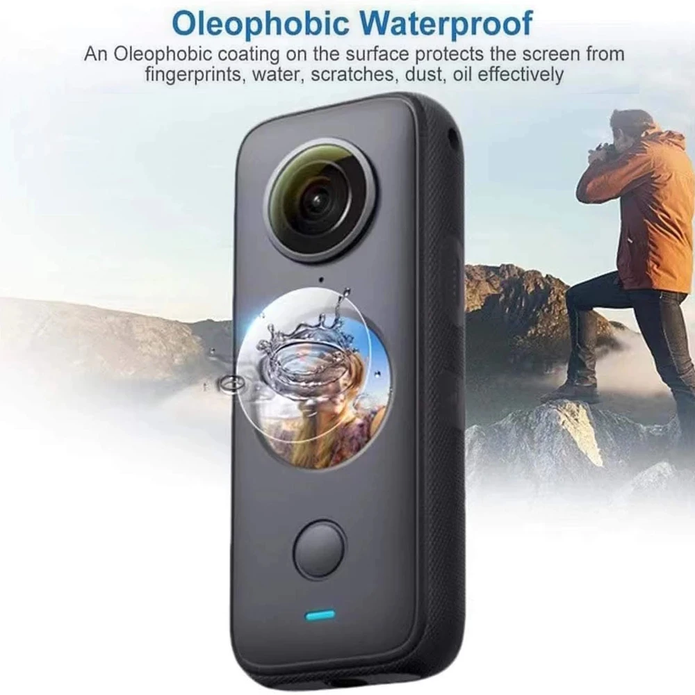 1/2 комплекта закаленное стекло для Insta360 ONE X2 Защита экрана X R крошечная