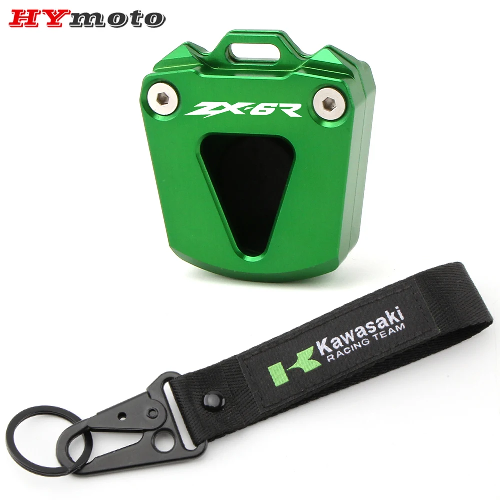 

Алюминиевый чехол для ключей для мотоцикла KAWASAKI ZX-6R ZX6R ZX 6R, защитная оболочка и новейшая вышивка, кольцо для ключей, аксессуары