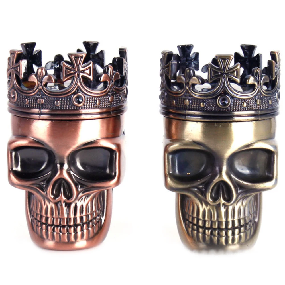 

10 Pcs Smoking Grinder 3 Layers Dry Herbal Herb Tobacco Punk Ghost Spice Mill Cigarette Accessories Tobacco Crusher Smoke