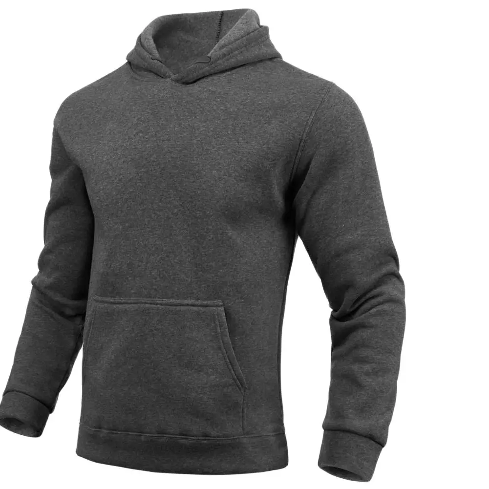 

Plus Size Men Hoodie Simple Sports Spring Hoodie Long Sleeve Pocket Spring Hoodie