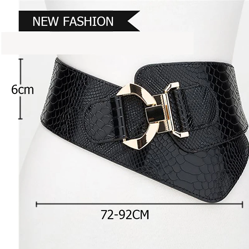 Hot Sales Retro Luxury Waist Wide All-match Decorative Sweet Lady Dress Width Elastic Retro Skirt Crony Women Belt