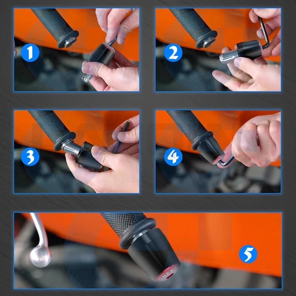 

For Honda NC750 S X 7/8 Motorcycle Handlebar Grips End Cap Anti Vibration Silder Plug NC750S NC750X 2014 2015 CNC Accessories