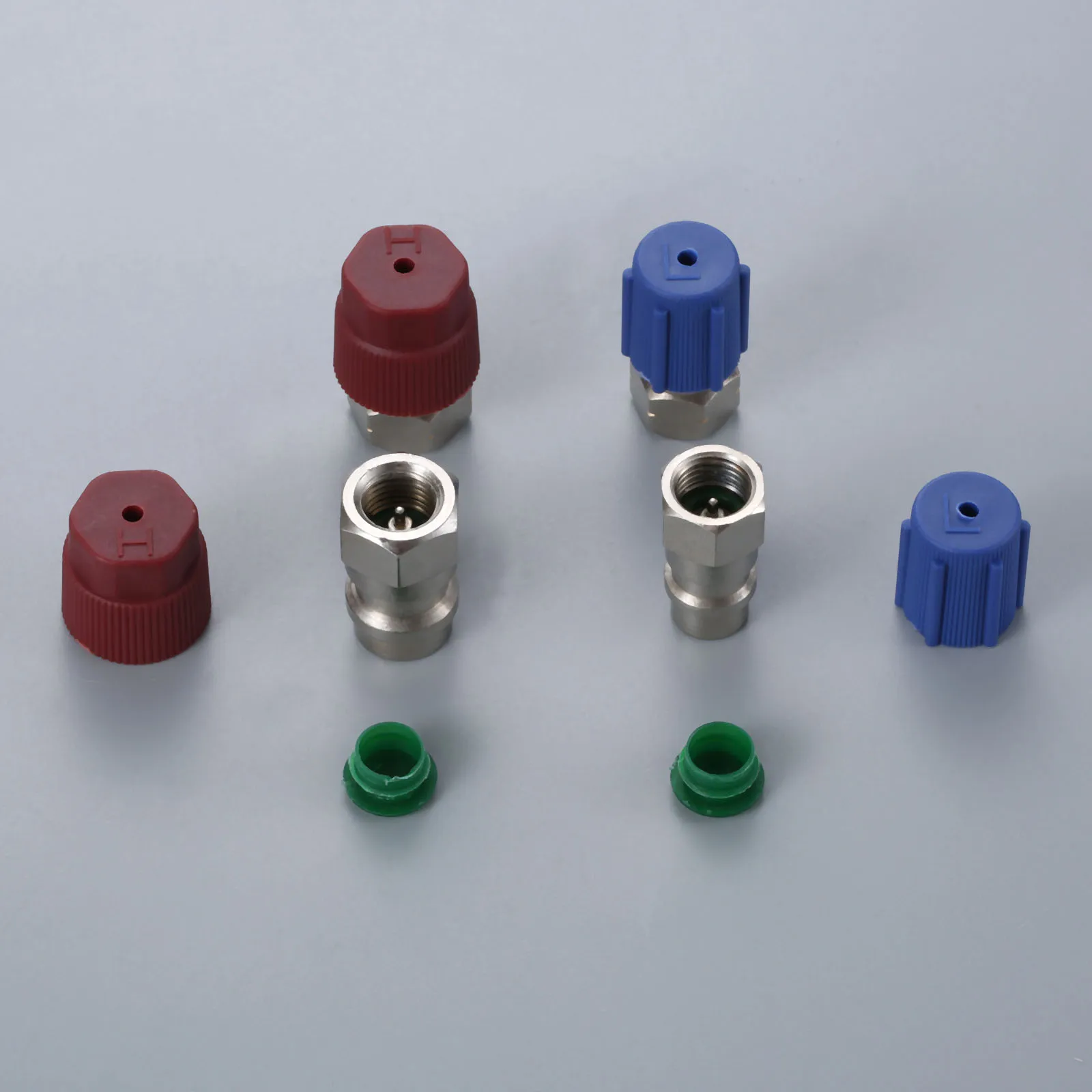Прямые адаптеры с сердечником клапана и Сервисным портом колпачки R12 R22 в R134a