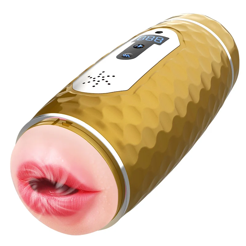 DRAIMIOR Smart Voice Heating Male Masturbator Double Heads Realist Vagina Blowjob Oral Sex Toys For Glans Exerciser Shop | Красота и