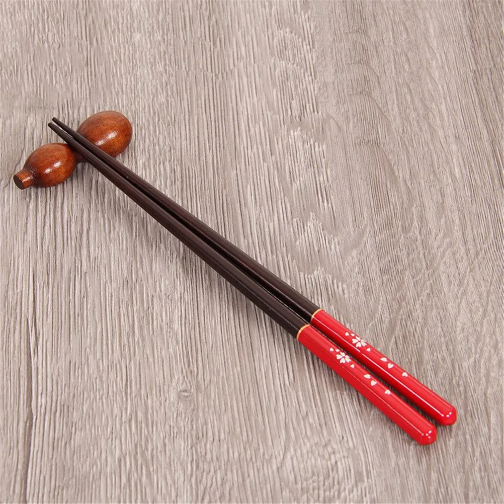 Экологичные многоразовые натуральные деревянные палочки для еды