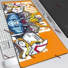 Коврик желтый Gundam для мышек с аниме игровой Настольный коврик для ПК игровой шкаф игровой ноутбук аксессуары для клавиатуры LOL Мультфильм XL коврик для мыши