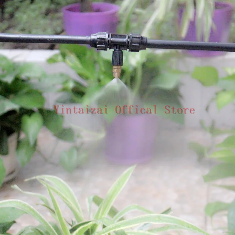 Быстрая доставка 20 шт латунный разбрызгиватель с зубчатым тройником 1/4 дюйма