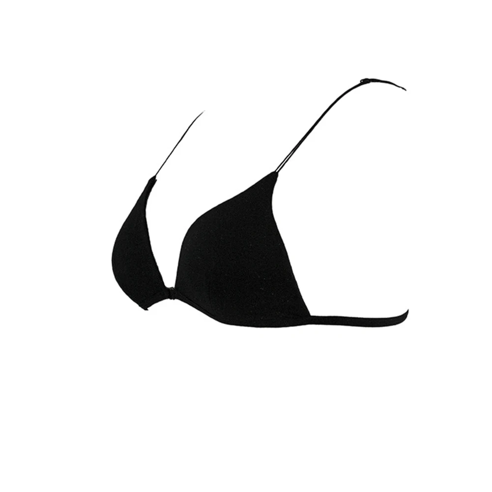 

Women Bra Girls Breathable Thin Belt Skin Friendly Rayon No Steel Ring Absorb Sweat Triangle Cup Comfortable Sexy Soft