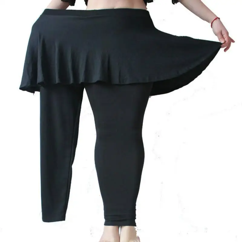 ATHVOTAR, XL-5XL размера плюс, леггинсы с юбкой, женские, повседневные, тонкие, облегающие, высокая талия, одноцветные, эластичные брюки, брюки-карандаш