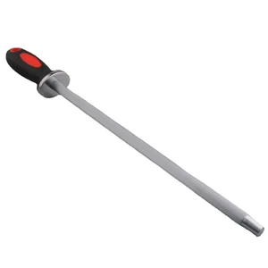 High Quality Knife Sharpener Carbon Steel Sharpening Rod for Chefs Plastic Handle Kitchen Gadgets 12 Inch Novelty