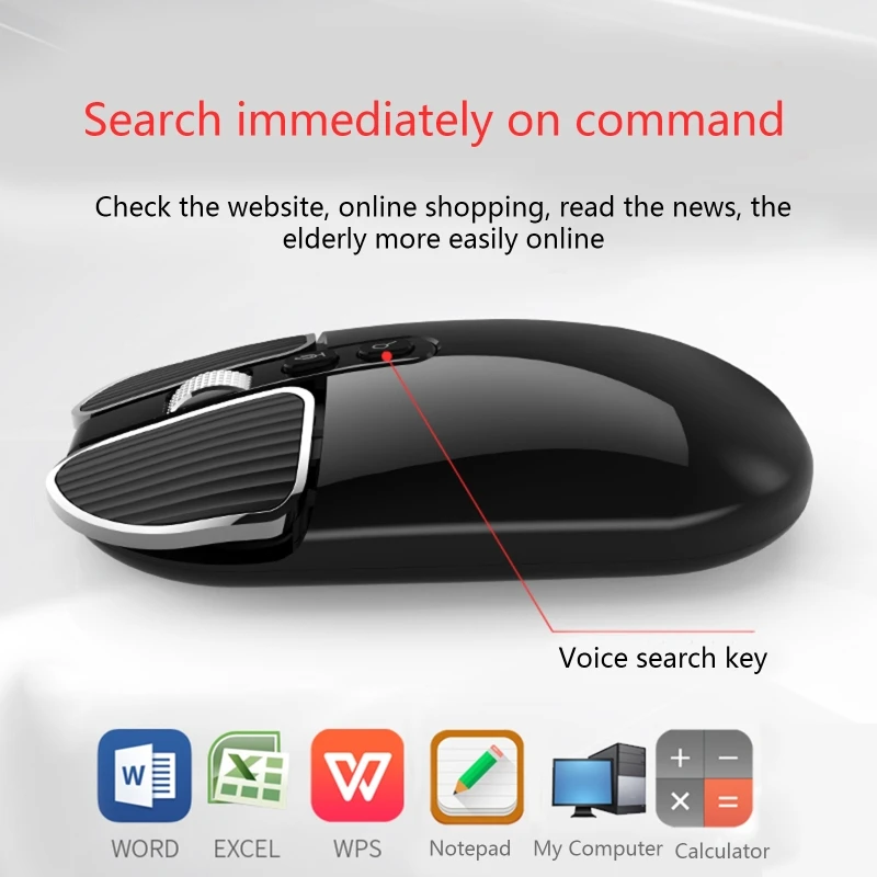 Беспроводная светодиодный вая светодиодная мышь 3500DPI 2 4 ГГц 7 клавиш RGB USB зарядка