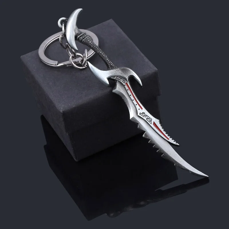 The Elder Scrolls Daedric Sword Keychain Morrowind Dinosaur Fly Dragon Metal Weapon Model For Men Souvenir Jewelry Gift | Украшения и