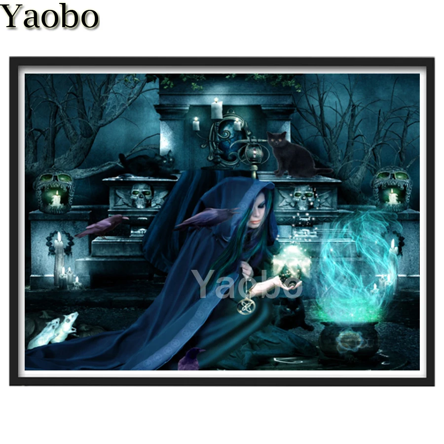 

Полноразмерная Алмазная 5D картина «сделай сам», вышивка крестиком, изображение злых эльфов, Алмазная мозаика, алмазная вышивка, мультяшная ...