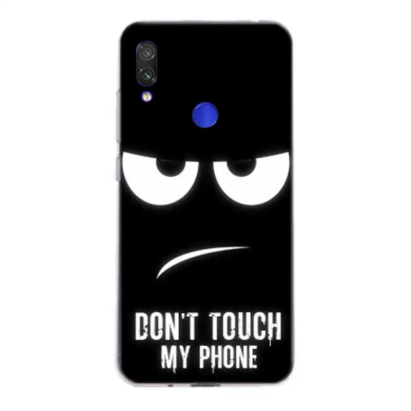 С надписью Don't Touch My сотовый силиконовый чехол для спортивной камеры Xiao mi Red Note 7 6