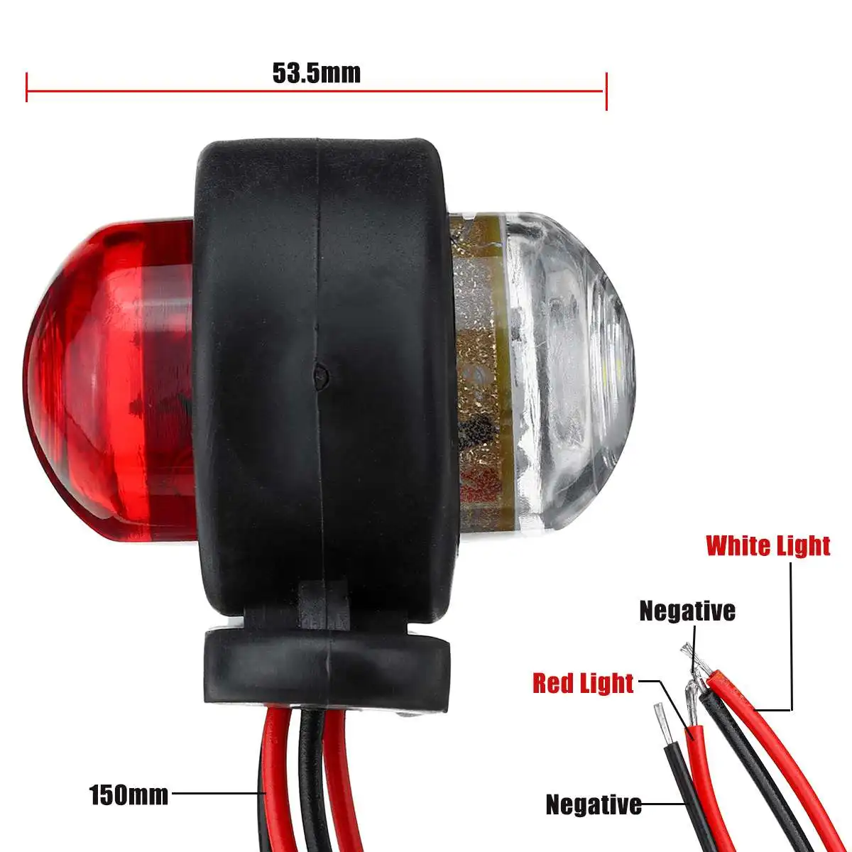 2 шт. 12В 24В автомобиль грузовик светодиодный боковой габаритный фонарь указатель