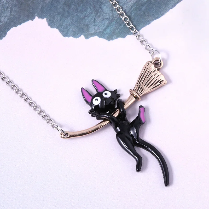 Ожерелье с подвеской в виде кошки для женщин ювелирное изделие японском стиле