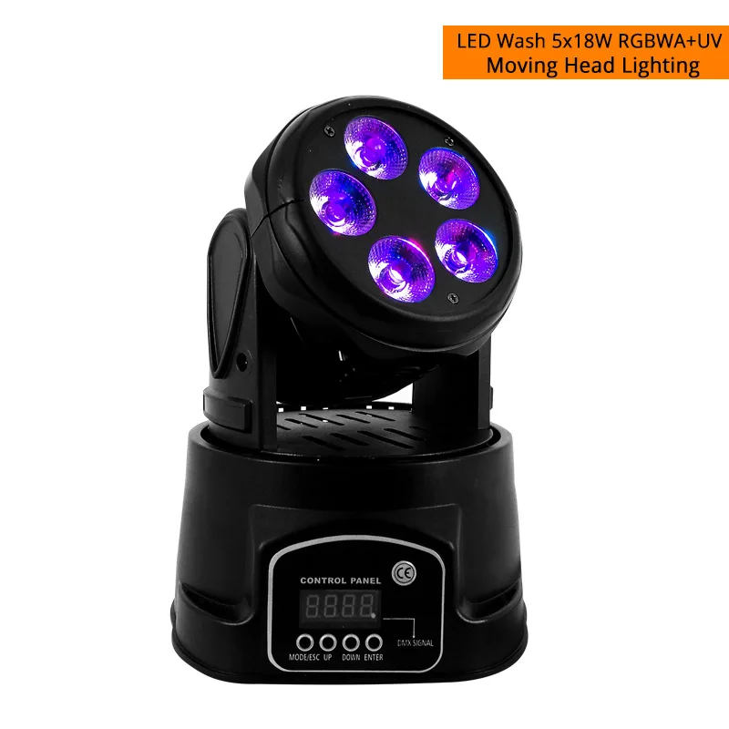LED Wash 5x18W Одежда высшего качества Сенсорный экран 36x18 Вт RGBWA УФ 6in1 светодиодный зум перемещение головы мыть Светильник проектор идеально подходит для DJ диско вечерние и похода в ночной клуб - Цвет: LED Wash 5x18W