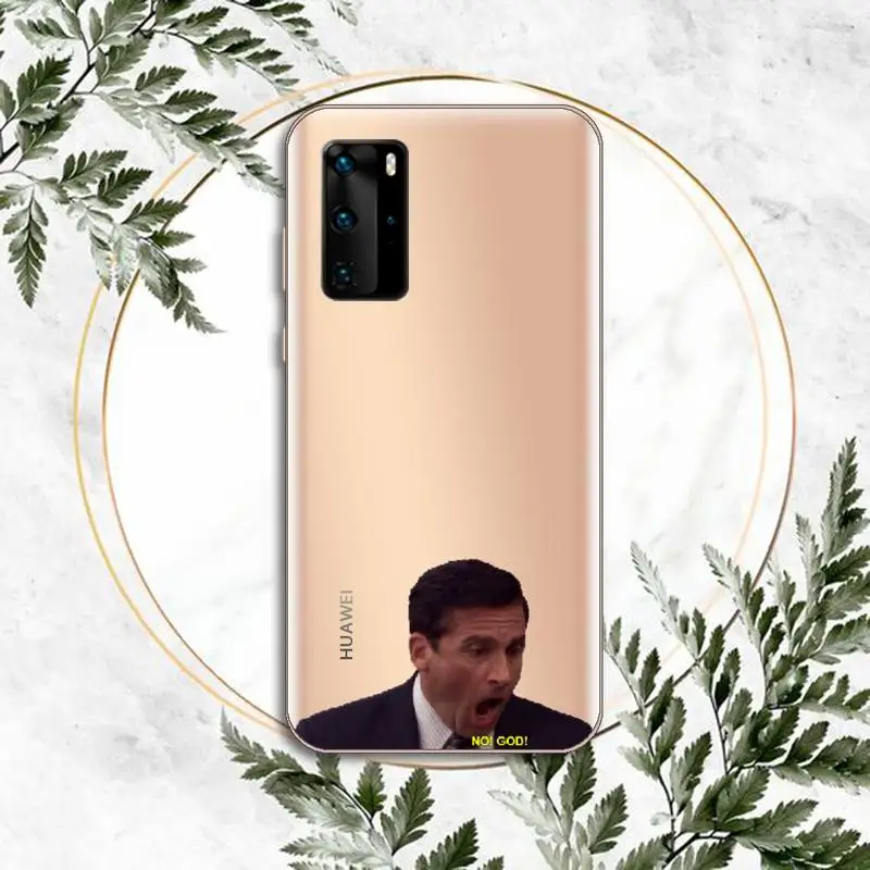 

The Office Phone Case Clear Transparent for huawei honor P 40 30 20 lite Pro 10 i 8 9 x p smart 2019