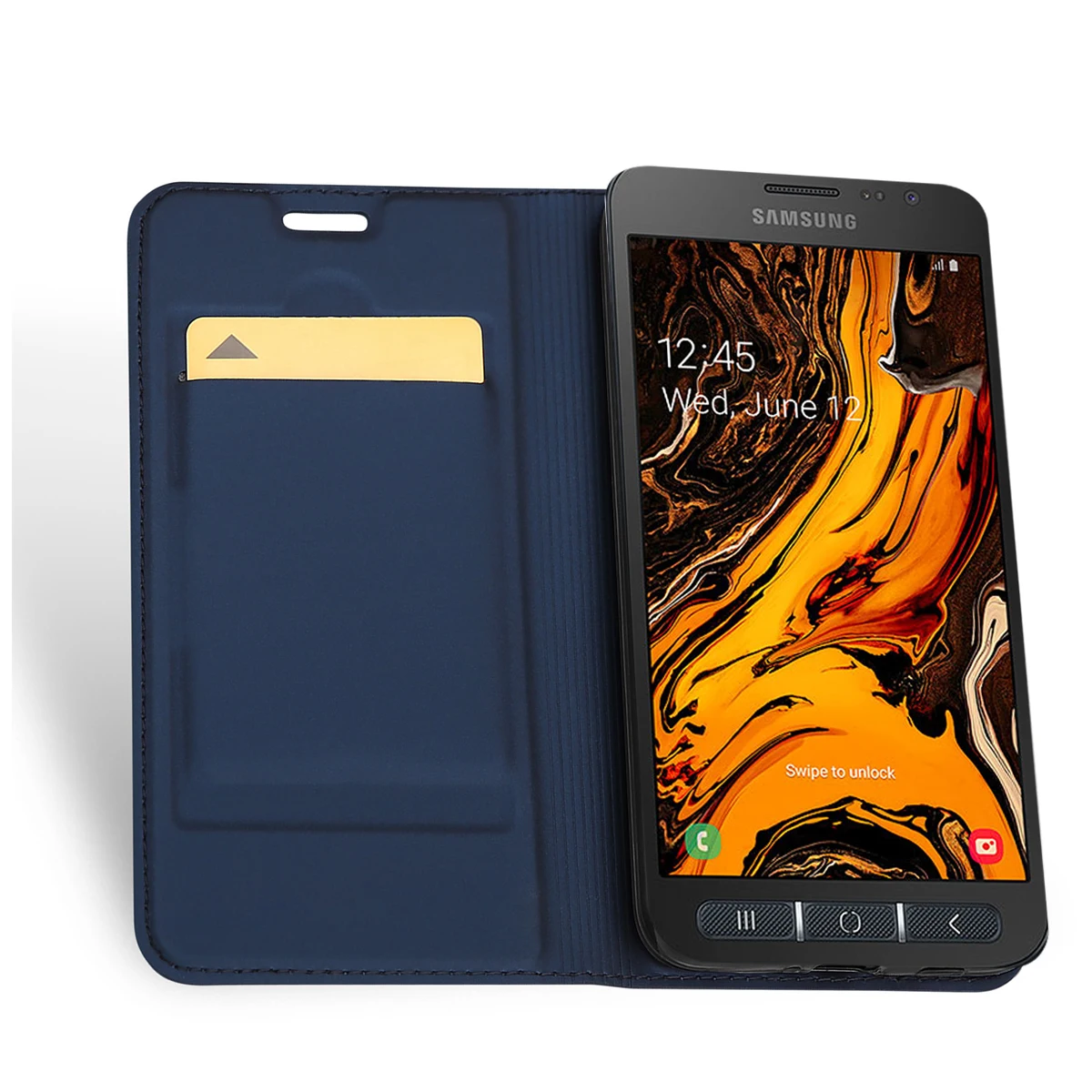 Чехол для Samsung Galaxy Xcover 4 G390F роскошный кожаный тонкий Чехол-книжка с магнитной