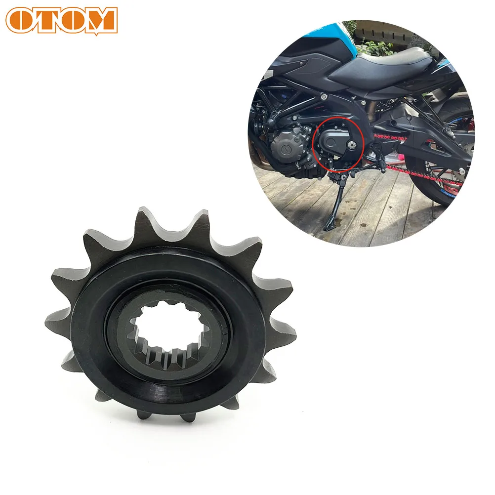 

OTOM Motorcycle 525-14T Front Sprocket Steel Chain Wheel For Benelli TNT 600i Turismo 654 Tornado S2 650 Motocross Accessories