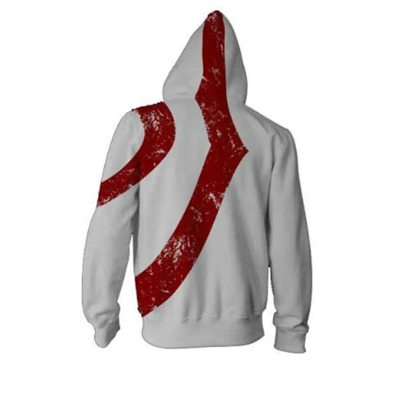 Костюм для косплея по мотивам игры Бог войны худи на молнии Kratos мужской и