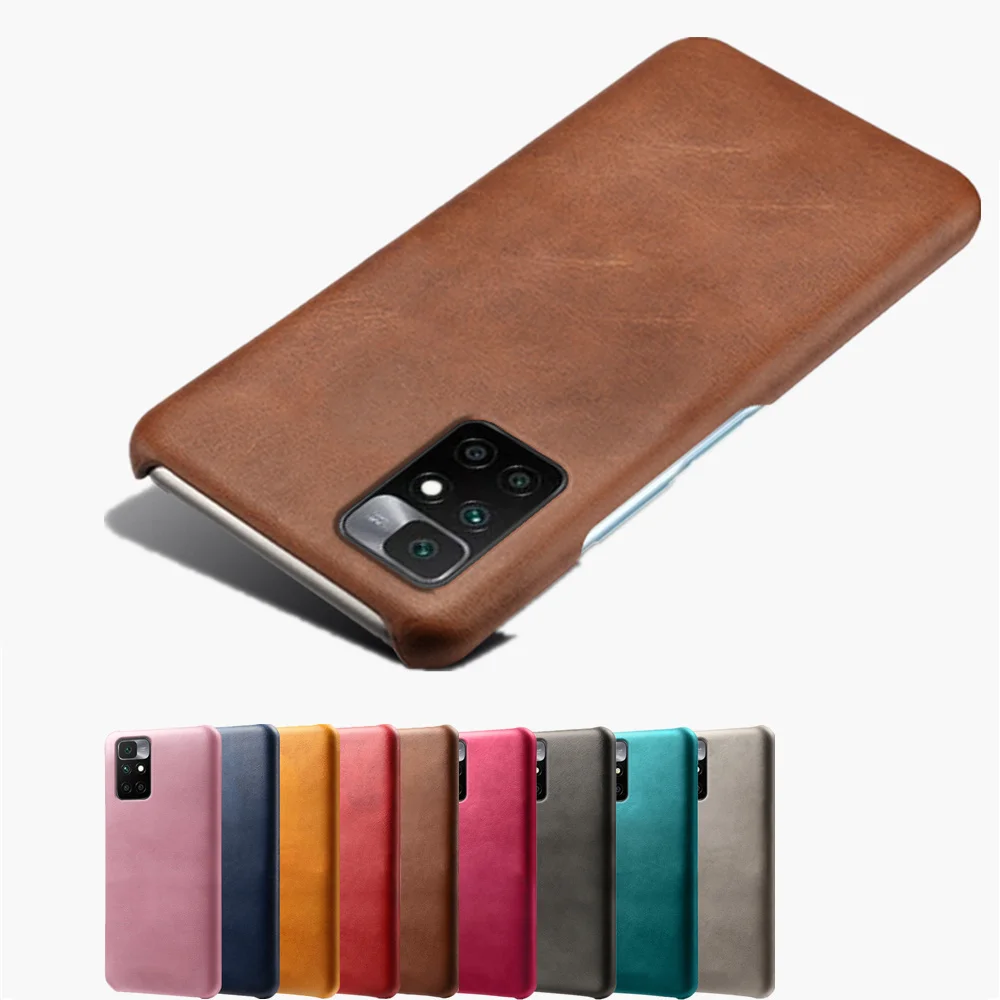 

Luxury PU Leather Case For Redmi 10 9T 9 9A 9C Slim PC Phone Cover For Xiomi Xiaomi Redmi Note10 Pro 8 9S 7 Redmi 10 Coque Fund