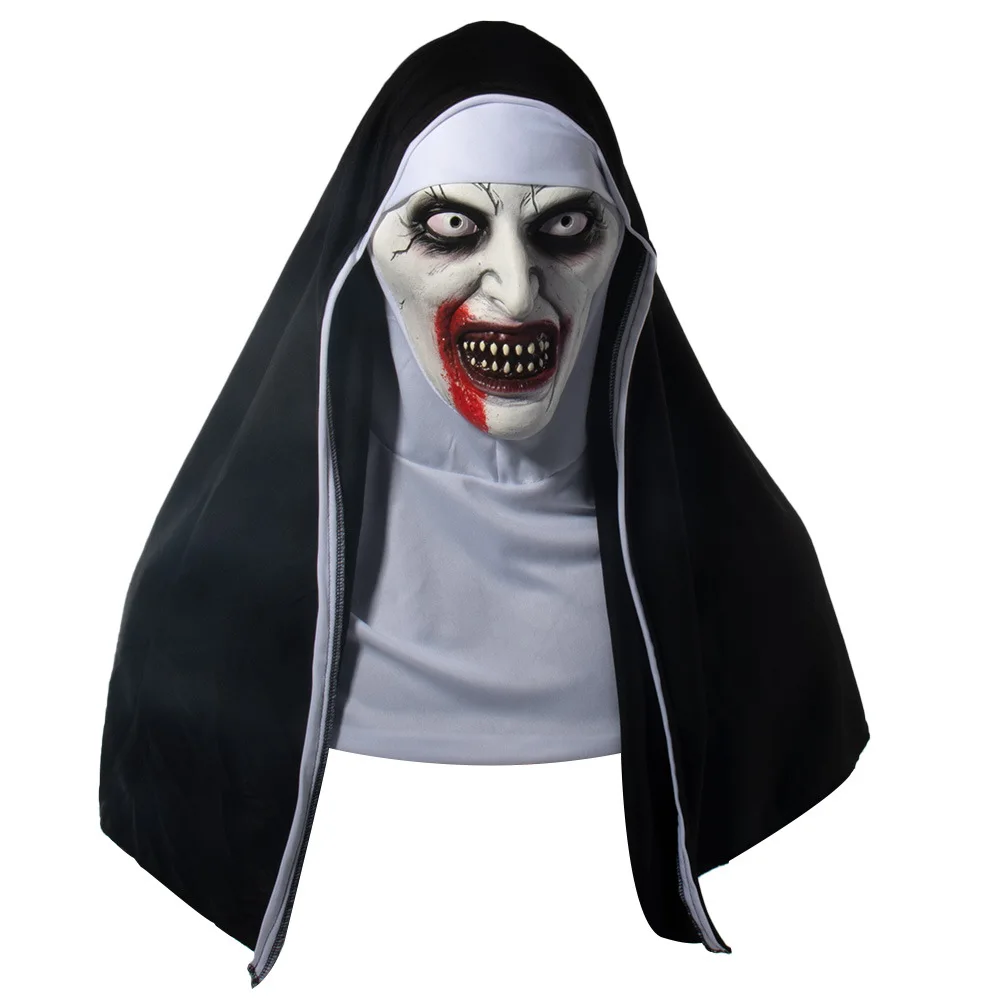 Новинка 2021 ужасная маска монахини страшные латексные маски для косплея валака с