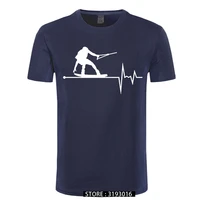 wakeboard in my heartbeat pulse tshirt christmas day high quality classic fashion vintage t shirt mens camisa hombre clothes