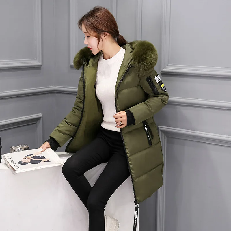 Fashion Winter Cotton-Padded Jacket Female Coat Down Cotton-Padded Clothes Women Thick Cotton-Padded Girl Kpop Slim Jacket