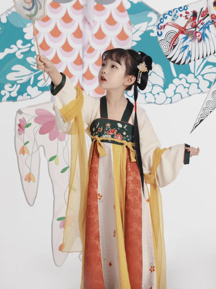 

Оригинальный костюм Maruko для младшей сестры Hanfu, детское нижнее белье, супер сказочный костюм в китайском стиле