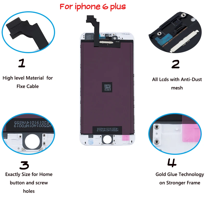 IPS LCD for iPhone 6 6s Plus 7 display touch screen digitizer ecran Mobile Phone For 5 5s 8 Screen pantalla | Мобильные телефоны и