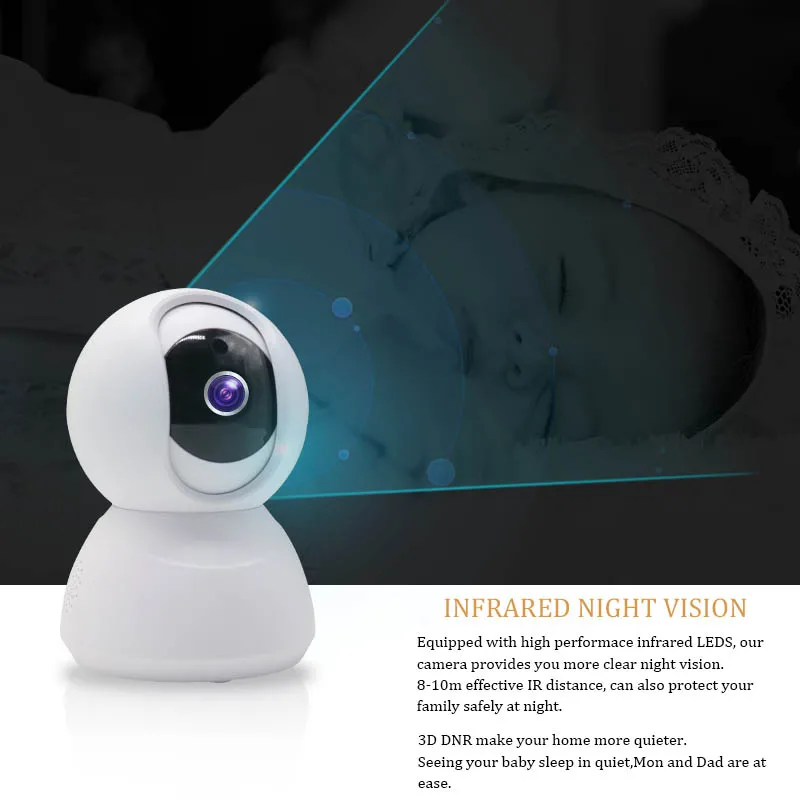 LIFAGLUS F4 Версия 1080P HD 2MP умная IP камера WiFi панорамирование наклона ночное видение 360