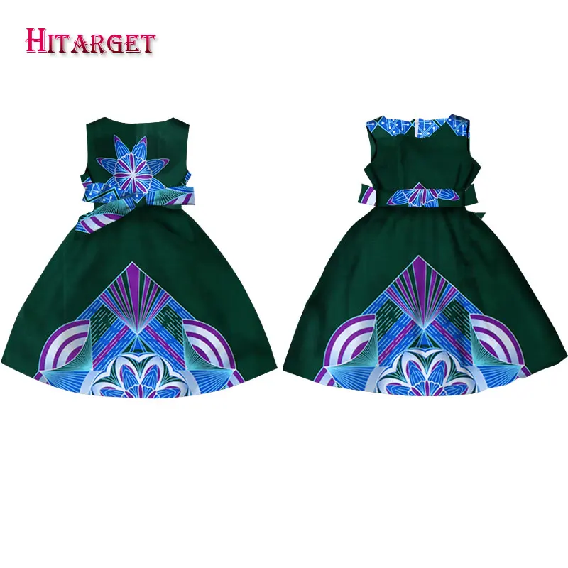 Модные африканские платья для девочек; Vestidos Kanga; одежда с принтом Дашики в африканском стиле; платье трапециевидной формы без рукавов; Java; WYT57 - Цвет: 20