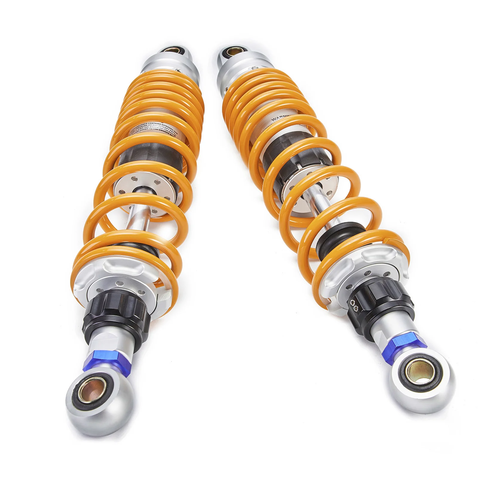 

2pcs 370mm Design Yellow Motorcycle Scooter Motor Bike ATV Quad Rear Shock Absorber Rear Suspension Bumper D30