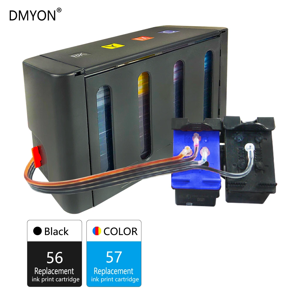 DMYON совместимый для HP 56 57 непрерывной подачи чернил Системы кгс 1110 1209 1210L 1210v 1210xi 1311