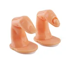 Поддельные инструменты для обучения маникюру, для акрилового гель-лака, профессиональные, пластик палец для дизайна ногтей