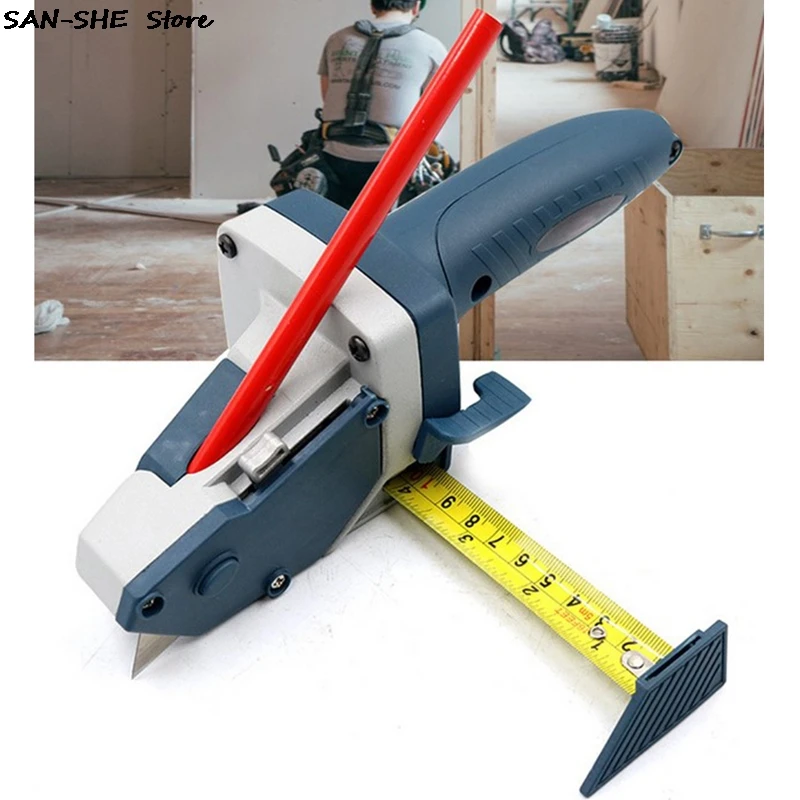 

Plasterboard Edger Gypsum Board Cutter Scriber Drywall Automatic Cutting Artifact Cutter Tool Scale Home Woodworking Hand Tools