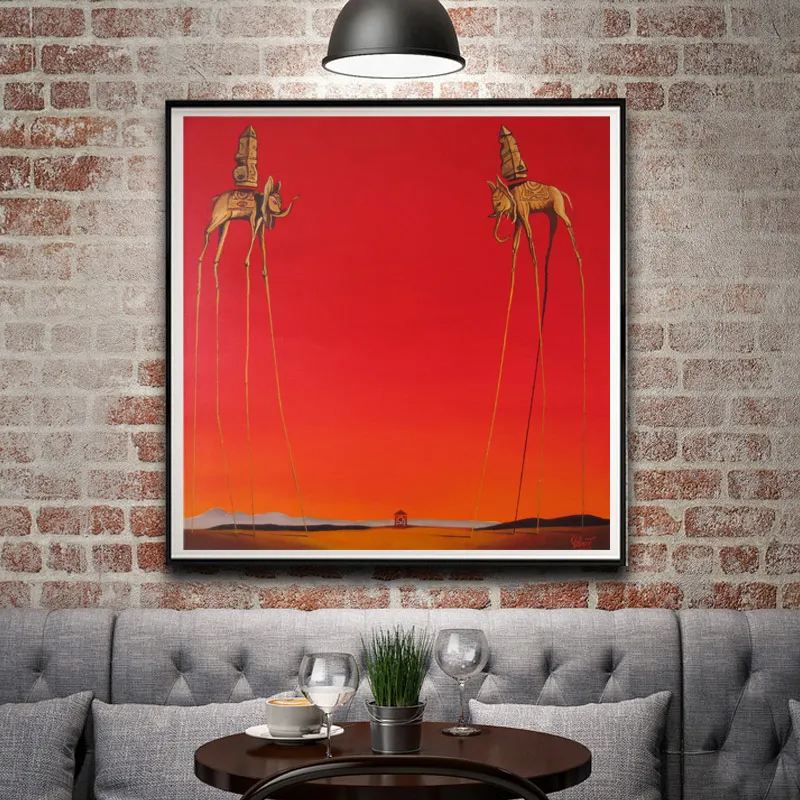 Картина с изображением сандалы сценические знаки винтажные Слоны