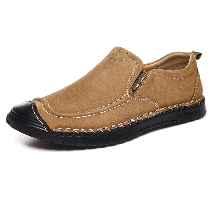 

Мужские кроссовки из овечьей кожи, большие размеры 38-48, туфли, дышащие лоферы