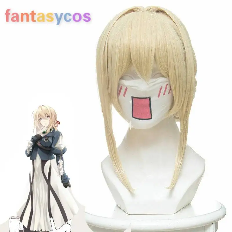 Аниме Фиолет эвергарден Авто память кукла золотой блондин парик косплей