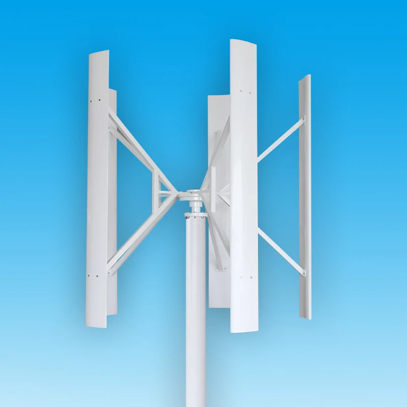 

DC12V/24V 100W/200W/300W H-shaped Vertical Axis Wind Turbine Maglev Generator Clean Energy Outdoor Power Generation Facility
