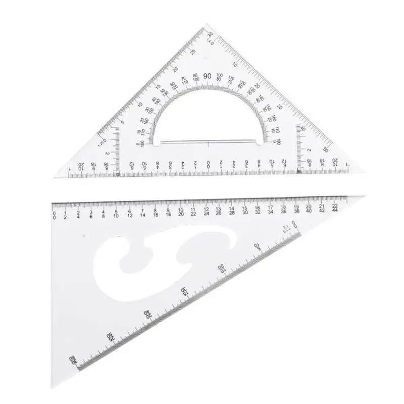 Набор инструментов для рисования с компасом линейка карандаш ластик математика
