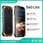 Защищенный смартфон DOOGEE S40 Lite, мобильный телефон, экран 5,5 дюйма, 4650 мАч, 8 Мп, сканер отпечатка пальца, IP68 четыре ядра, 2 ГБ 16 ГБ, на базе Android 9,0