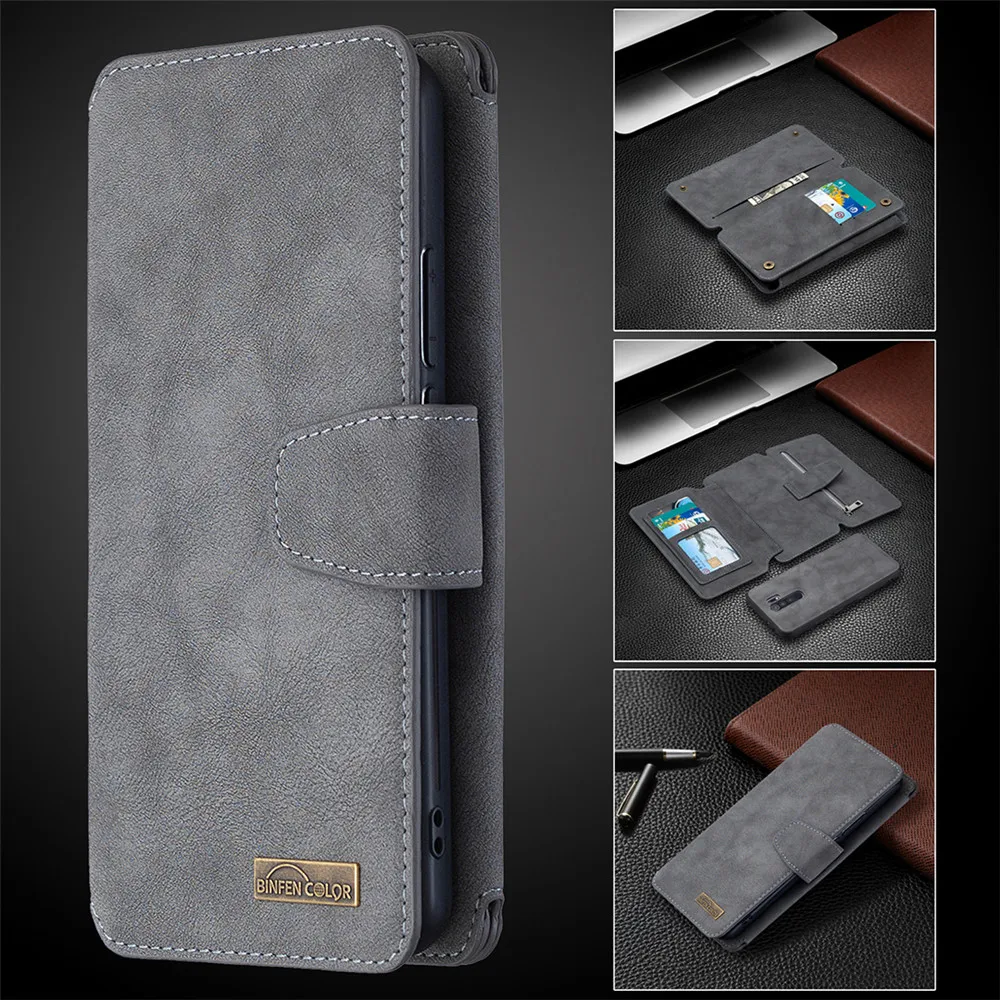 

Luxury Zipper Leather Case For Xiaomi Mi CC9 Note10 Redmi 8A 7A Note 9 9S 8 8T 7 Pro Max Flip Wallet Card Removable Phone Cover
